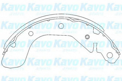 KAVO PARTS kbs1401 -  Комплект тормозных колодок